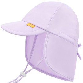 Adjustable Baby Sun Hats with UPF50+ & Neck Flap Protection - Perfect Swim & Play Toddler Hat for Girls & Boys(0-6M)