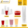 HEKU 50 Clear Disposable Drinking Cups 0.2 L | Made