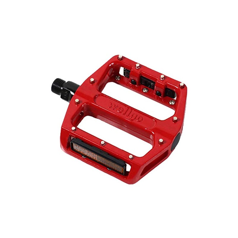 Wellgo B087U 9/16" Alloy Platform BMX/ATB Pedal - Red
