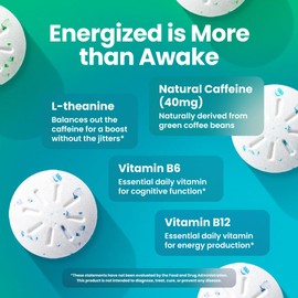 NeuroGum Energy Caffeine Gum (54 Pieces) - Sugar Free with L-theanine + Natural Caffeine + Vitamin B12 & B6 - Nootropic Energy & Focus Supplement for Women & Men - Keto & Vegan, Variety Pack