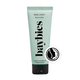 BAYBIES Baby Care Lotion 75 ml | Certified Natural Cosmetics | Mild Care Cream for Dry Baby and Children's Skin | Fragrance-Free & Vegan