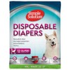 Simple Solution True Fit Disposable Dog Diapers for Female Dogs