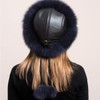 Women Real Fox Fur Hat Winter Thick Warm Luxury Pelt
