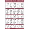 QUICKFIT Resistance Bands Workout Exercise Poster - Double Sided (Laminated,