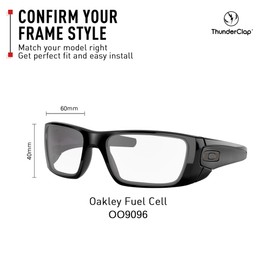 ThunderClap Polycarbonate Lenses Replacement for Oakley Fuel Cell Sunglasses OO9096 - Crystal Clear Anti-Fog