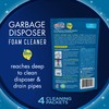 Glisten Garbage Disposer Foaming Cleaner, Lemon Scent, 4-Pack (16 Uses)