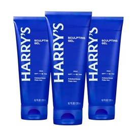 Harry's Gel Para El Cabello Esculpido | Fijación Firme Y Acabado Pulido | 6.7 Fl Oz, Paquete De 3 Claro