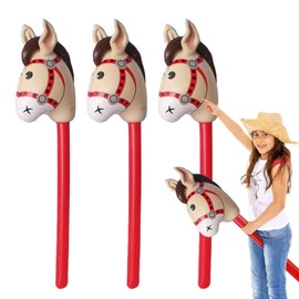 UILYNIU Pack of 3 Inflatable Rod Horse, Inflatable Party Props, Party Supplies, Favors, Balloons, Theme Party, Festival, Cosplay for Christmas, Theme Parties, Carnival, Rock Star (Pack of 3)