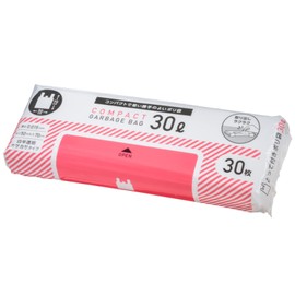 Core CT-030R Plastic Bags with Hands, 1.8 gal (30 L), White Translucent, Pack of 30, Height 2.8 x Width 1.9 x Thickness 0.0006 inches (70 x 50 x 0.015 mm), Compact Storage, Easy to Remove, Crinkled