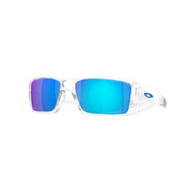 Oakley OO9231 Sunglasses Bundle: OO 9231 HELIOSTAT 923107 Heliostat Clear Prizm Sapphire and Eyewear Cleaning Kit