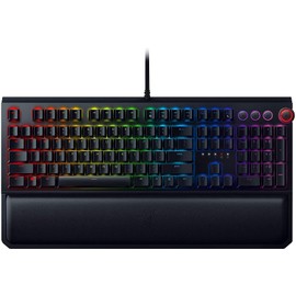 Razer BlackWidow Elite Teclado mecánico para Juegos interruptores mecánicos Amarillos, Lineal y silencioso, iluminación Chroma RGB, reposamuñecas...  