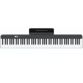 88 Key magnetic suction Piano Keyboard， Weighted Action Digital Piano with Sustain Pedal, Power Supply and gig bags.(Pink)