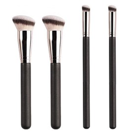 4Pcs Foundation Brush and Concealer Brush Professional Foundation Makeup Brush Kabuki Brush for Blending Liquid Make-Up, Cream, Powder, Blush Under Eye Concealer Create a Flawless Look