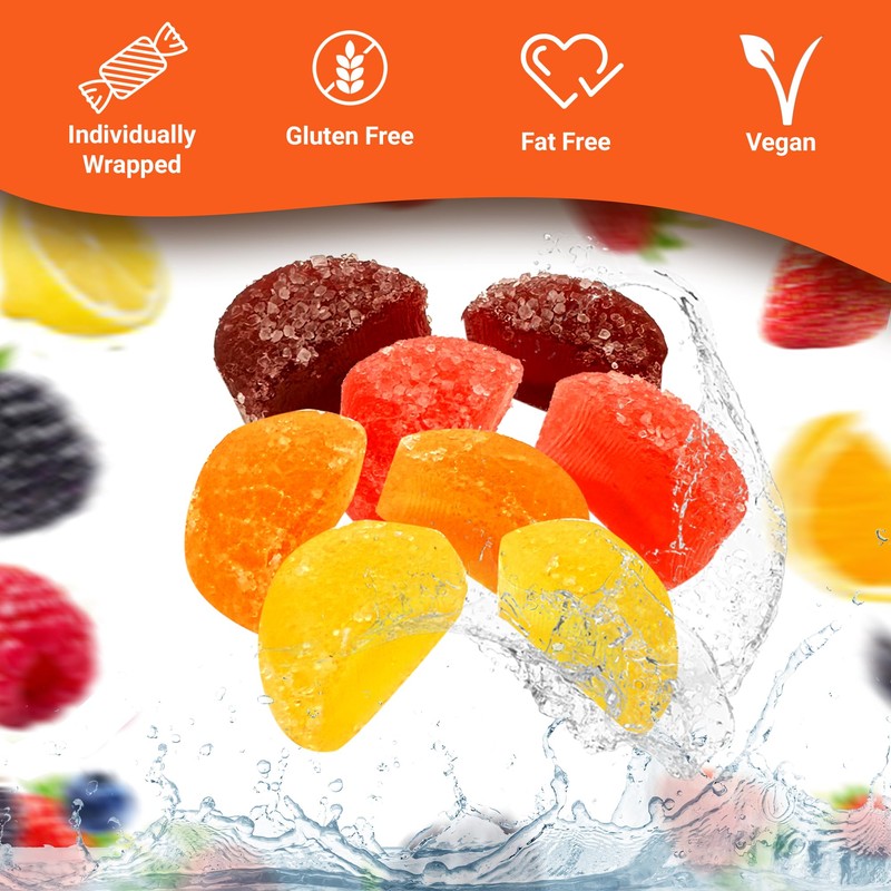 Bonelle Italian Fruit Jelly Candy - 1 Pound Bulk Bag