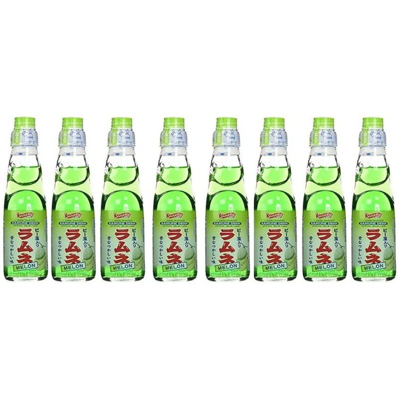 RAMUNE Japanese Soft Drink multi-pack, 8 Bottles, 6.76 Fluid Ounce