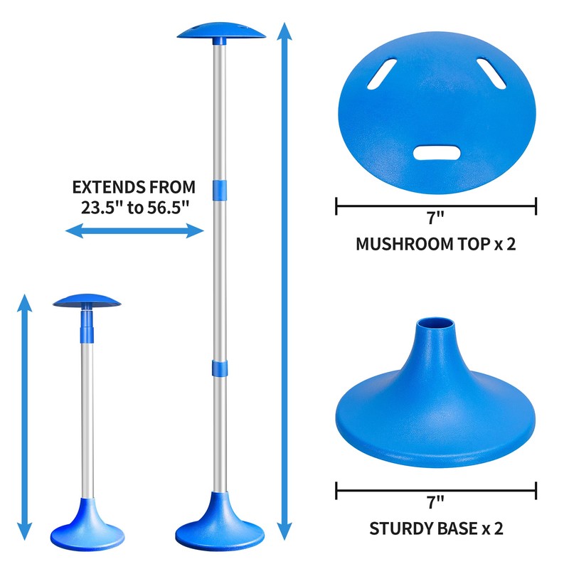 NEXCOVER Boat Cover Support Pole Adjustable, Valued 2 Pack, Telescoping