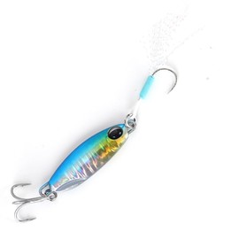 Spotlip 6pcs Metal Jig Set 10g/15g/20g/25g/30g Boat Sea Fishing Lure Set Long Shot Swim Lure (15g)