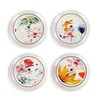 DEMDACO Watercolor PeeWee Birds 6.5 inch Stoneware Appetizer Plates Set