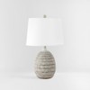 SAFAVIEH Lighting Collection Dewlen Brown/White 24-inch Table Lamp (LED Bulb