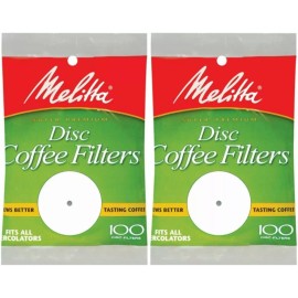 See Details (Pack of 2) 3.5 Inch White Disc Coffee Filters NEW