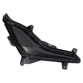 TRQ Front Left Fog Light Hole Cover Black Drivers Side Compatible with 2014-2016 Hyundai Elantra HY1038124