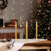 SEHNSY Gold Flameless LED Taper Candles with Remote and Timer,