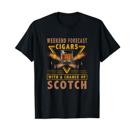 Cool Cigar and Scotch T-Shirt for Old Guys or Dads Gifts T-Shirt
