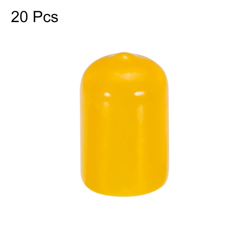 MECCANIXITY 20pcs 1/2 inch(12mm) Rubber End Caps Cover PVC Vinyl