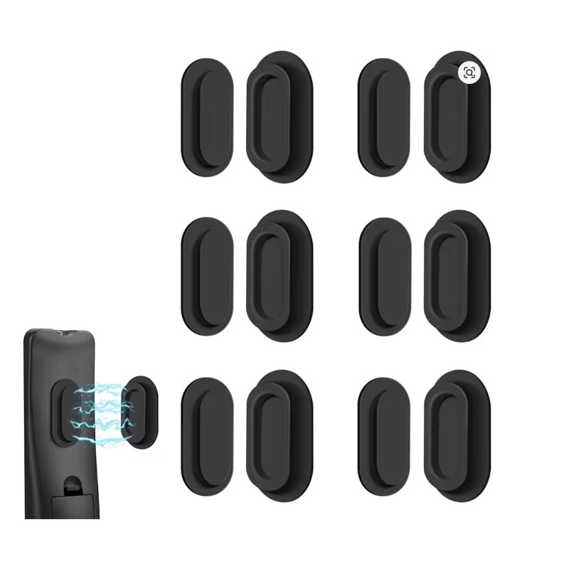 6-Pack Magnetic Remote Control Holder for Wall Storage – Soft