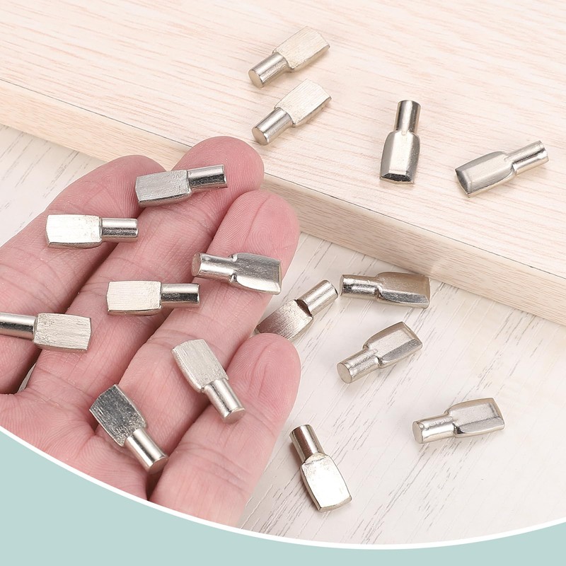 sourcing map 20Pcs Shelf Support Pegs, 5mm Spoon Shape Shelf