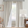 H.VERSAILTEX Pinch Pleated Full Blackout Curtains Linen Blended Chenille Blackout