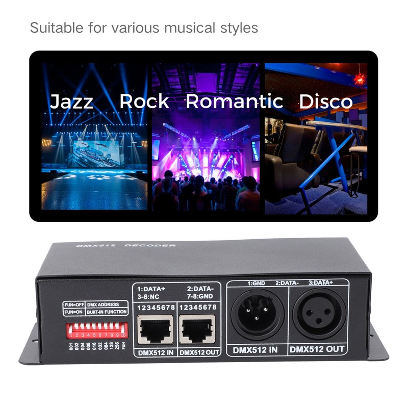 3 Channels DMX 512 Decoder Iron PCB RGB LED Controller