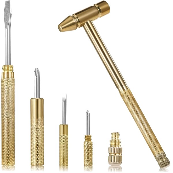 6 in 1 Small Hammer Screwdriver Multitool - Portable mini