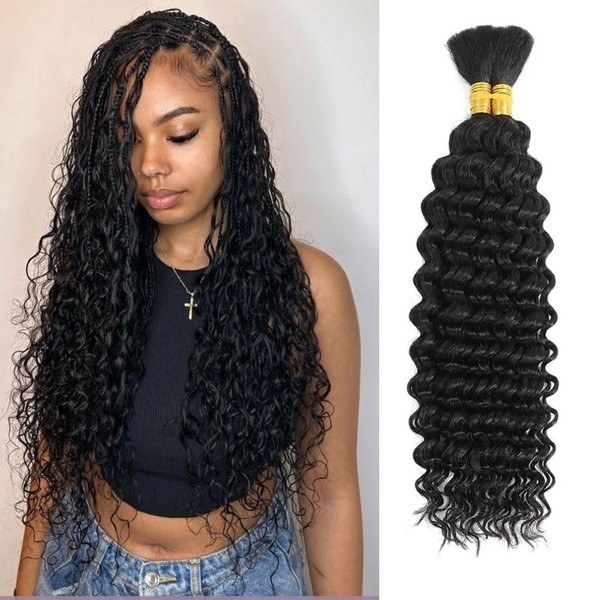 XGY Hair Black Braiding Hair For Boho Braids 100g Deep