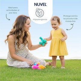 Repelente de Mosquitos Nuvel para Bebé 60 ml | Suave, Hipoalergénico, con Aloe Vera y Citronela | Protege la Piel de Mosquitos