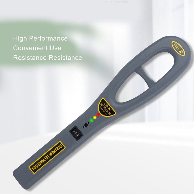 Handheld Metal Detector Sound Light Vibration Alarm High Sensitivity Metal
