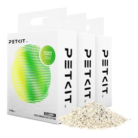 PETKIT PETKIT Upgraded Clump+ Tofu Mixed Cat Litter, Water Flushable,Ultra Absorbent and Fast Drying, 100% Natural Ingredients Rapid Clumping Bentonite Litter, Dust-Free Low Tracking (5.2lb3bags)