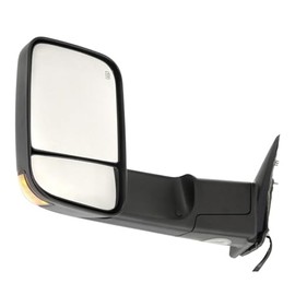 Replacement Tow Mirror For 2011-2012 Ram 1500 2500 Driver Side Manual Fold Heated Textured