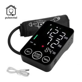 Tensiómetro Pulsovital Tensiómetro Digital Tensiómetro De Brazo Electrónico Negro