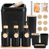 XLHOMO Black Bathroom Accessories Set 17PCS Bathroom Set with 3PCS