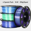 MIKA3D Dual Color Silk PLA 1.75mm Printer Filament Bundle, 2