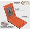 akddivve Men's RFID Blocking Wallet Short Tri-Fold Design Anti-Theft Card