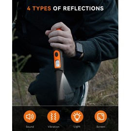 SUNPOW Metal Detector Pinpointer for Adults & Kids, Fully Waterproof, 360°Detection Handheld Pin Pointer Wand with LCD Screen, 3 Modes (Buzzer, Vibration,Sound) for Treasure Hunting- OTMD08