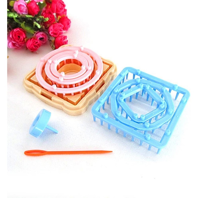 Zerodis Flower Knitting Loom Kit, Round Looms, Hat, Scarf, Scarf,