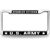 Disabled Veteran US Army License Plate Frame for Birthday Gift