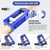 Door Hinge Jig, Door Hinge Mortiser for Router, Length 3”