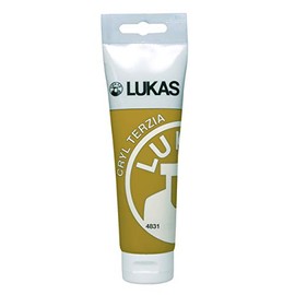 LUKAS CRYL TERZIA Study Quality Acrylic Paint Titanium White, Lights Ochre, 125 ml