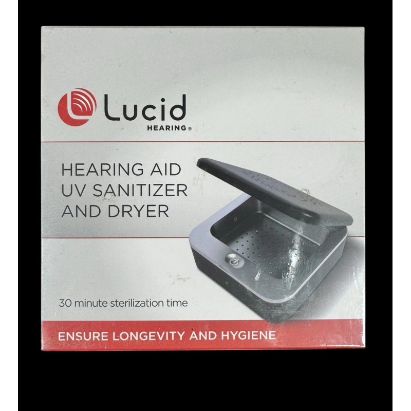 Lucid Hearing- OTC Enlite Deluxe Hearing Aids Clear w/ UV