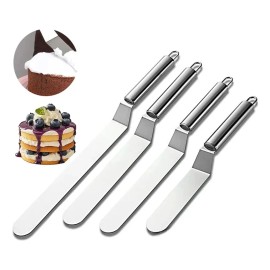 Espatula Alisadora Pasteles Reposteria De Acero Inoxidable