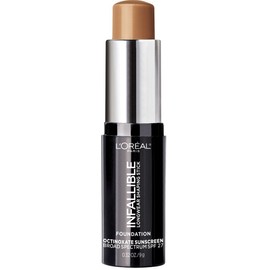 L'Oreal Paris Makeup Infallible Longwear Shaping Stick Foundation, 410 Cocoa, 1 Tube, 0.32 Ounce